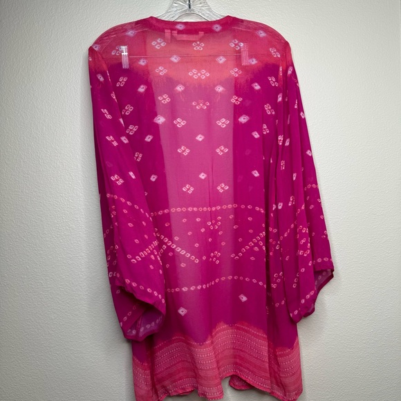 Soft Surroundings | Pink Laguna Topper Kimono | Size Large - Picture 6 of 7
